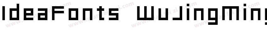 IdeaFonts WuJingMingKeBen字体转换